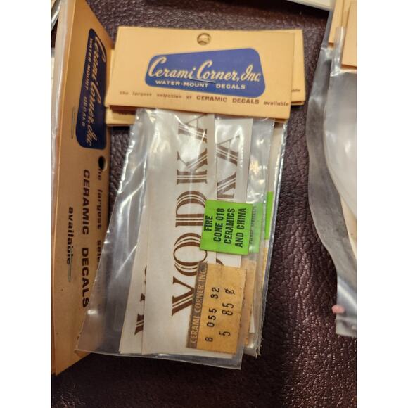 NOS Lot of ceramic Decals Liquor Types  Lot‎ of 29 - Picture 5 of 9